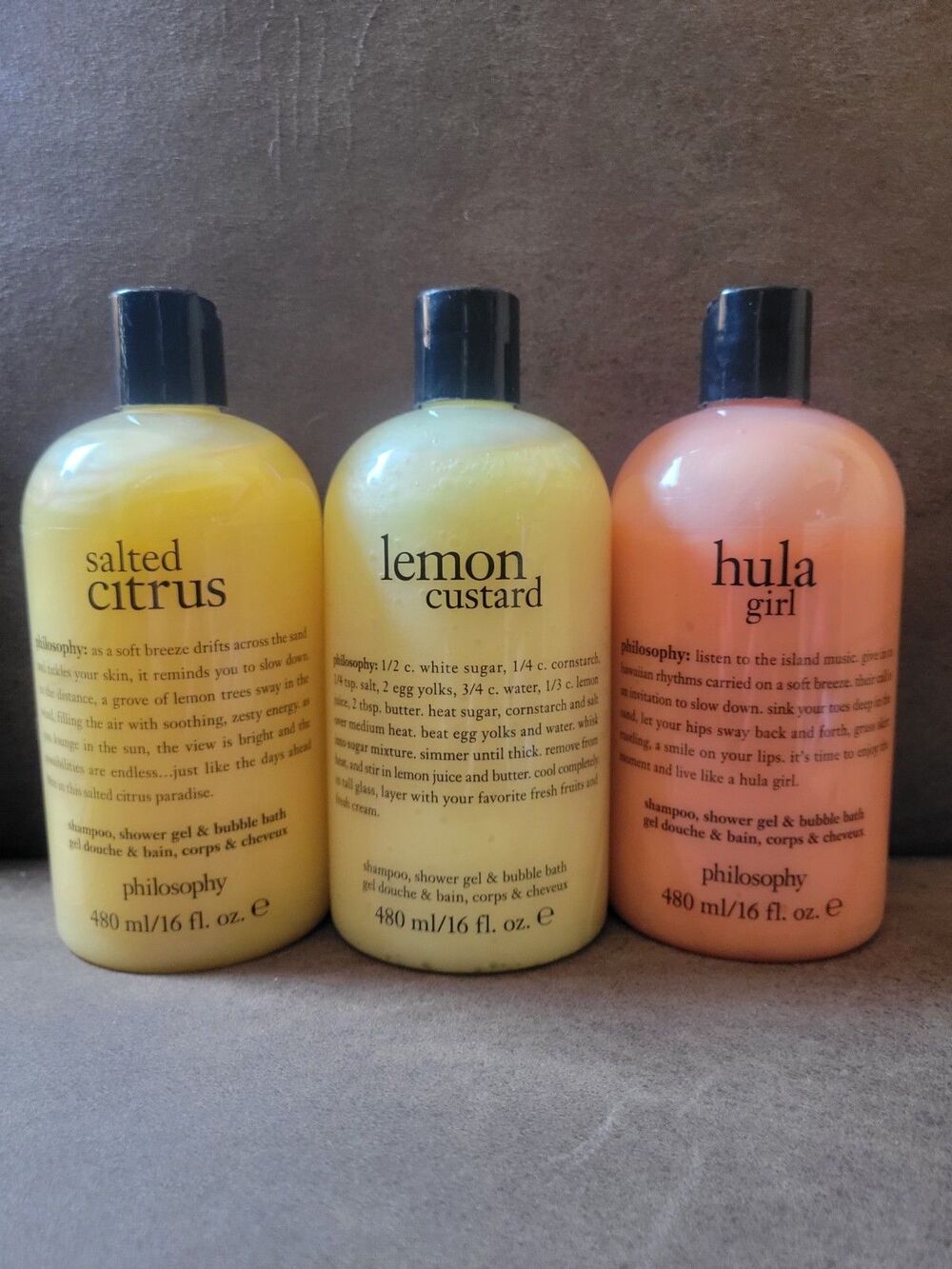 Salted Citrus, Lemon Custard & Hula Girl Philosophy